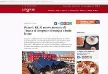 Pazari i Ri i Tiranës në revistën prestigjioze të gastronomisë italiane