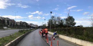 Kordon sigurie për vrapuesit te Parku i Madh i Liqenit