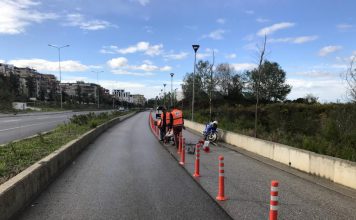 Kordon sigurie për vrapuesit te Parku i Madh i Liqenit