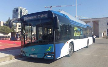 Tiranë, prezantohet sot autobusi i parë elektrik