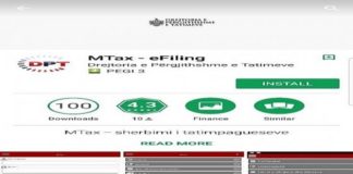 Aplikacioni M-Tax eFiling, informacion në kohë reale rreth detyrimeve tatimore