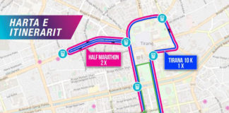 Ja itinerari i Maratonës së Tiranës 2018