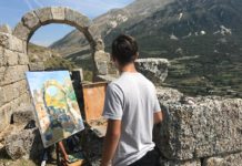 FOTOT/ Art në natyrë, parqet arkeologjike nën ‘lupën’ e talentëve të rinj