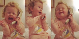 3-vjeçarja që flet me shoqen imagjinare në telefon, videoja që do ju ngrejë humorin