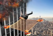 FOTO/ Projekti revolucionar, droni që hapet dhe shpëton njerëzit nga zjarri