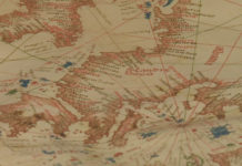 Dikur Ballkani quhej Scandrebeco, njihuni me hartën e rajonit të vitit 1455