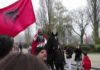“Skënderbeu” mbërrin në Bruksel mbi kalë dhe me flamurin kuqezi
