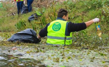 “Eko Mendje” pastron lumin Buna duke hequr 6 ton mbetje