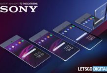 Smartfon transparent, Sony depoziton patentën