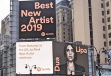 Tjetër sukses/ Dua Lipa vendos emrin e Kosovës në “Times Square” në New York