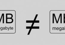 A e dini ndryshimin mes Megabit (Mb) dhe Megabajt (MB)?