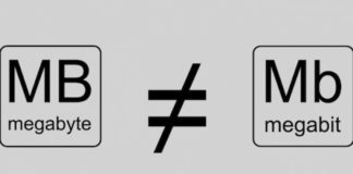 A e dini ndryshimin mes Megabit (Mb) dhe Megabajt (MB)?
