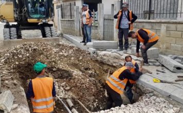 Tiranë, vijon puna për rehabilitimin e rrugës “Hysni Gërbolli” dhe rrugës “Egnatia” në Laprakë