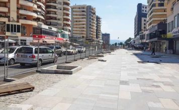 Vlorë, punimet në bulevardin “Ismail Qemali” janë drejt përfundimit