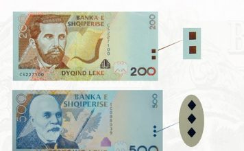 Kur është futur për herë të parë elementi i njohjes nga të verbrit në kartëmonedhat shqiptare?