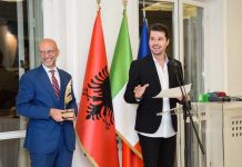 Alban Skënderaj emërohet Ambasador i Gjuhës Italiane në Shqipëri