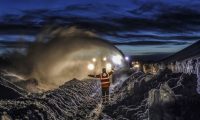 VAN, TURKEY – FEBRUARY 27: A snow blower belonging to Directorate General for Highways, works to open road despite avalanche danger after heavy snowfall and blizzard in Bahcesaray district of Van, Turkey on February 27, 2019. ( Ali İhsan Öztürk – Anadolu Agency )