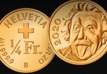 Një monedhë ari për gjeniun e shkencës (Foto)