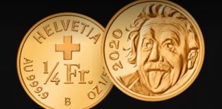 Një monedhë ari për gjeniun e shkencës (Foto)