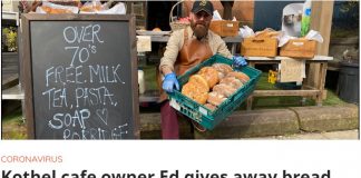 Ofroi ushqime falas në kohë pandemie, komuniteti i Glasgow nderon biznesmenin shqiptar