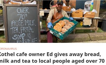 Ofroi ushqime falas në kohë pandemie, komuniteti i Glasgow nderon biznesmenin shqiptar