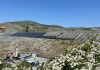 FOTO/ Instalohen rreth 2000 panele fotovoltaike mbi digën e Qyrsaqit pranë HEC-it të Vaut të Dejës