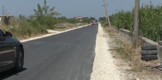 FOTO/ Vlorë, drejt përfundimit rruga e re që të çon në Nartë