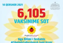 Mbi 842 mijë vaksinime që nga nisja e fushatës “Shqipëria buzëqesh”
