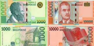 FOTO/ Nga 30 Qershori hidhet në treg kartëmonedha 10 mijë Lekë, ja si duket