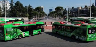 FOTOT/ Vjen flota e parë e autobusëve “Go Green” në Tiranë