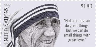 OKB nderon Nënë Terezën me pullë postare