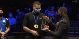 Shqiptari Eklent Kaçi shpallet kampion bote në bilardo