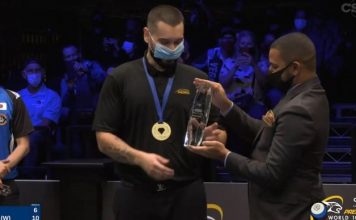 Shqiptari Eklent Kaçi shpallet kampion bote në bilardo