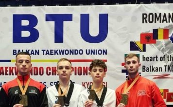 Ekipi i Tiranës në Taekwondo fiton 4 medalje ari në Kampionatin Ballkanik