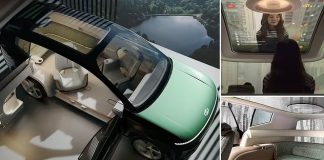 FOTOT/ “Divani” me katër rrota! Makinë fantastike dhe “dhomë ndenje”