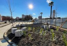 FOTO/ Drejt përfundimit rehabilitimi i lulishtes qendrore të qytetit të Elbasanit