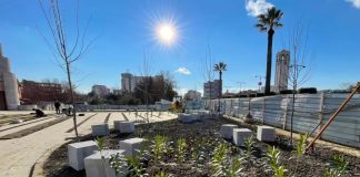 FOTO/ Drejt përfundimit rehabilitimi i lulishtes qendrore të qytetit të Elbasanit