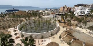 FOTOT/ Investimi drejt fundit, shihni si duket Parku i Shtëpisë së Pavarësisë në Vlorë