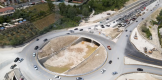 FOTOT/ Punimet në hyrjen juglindore të Tiranës, pritet të lehtësohet ndjeshëm trafiku