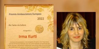 Poetja shqiptare në Itali nderohet me çmimin “Ambasadore Evropiane 2022”