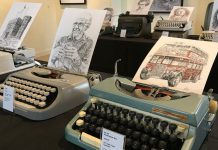 FOTOT/ Njihuni me artistin që pikturon me një…makinë shkrimi