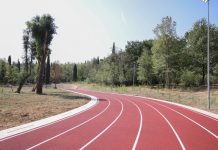 Pista olimpike e atletikës në Parkun e Liqenit drejt përfundimit