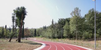 Pista olimpike e atletikës në Parkun e Liqenit drejt përfundimit