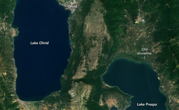 NASA publikon foto të liqenit të Prespës dhe Ohrit: Ekzistojnë prej 1 milion vitesh