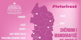 “Tetori rozë” – Shërbimi i mamografisë së lëvizshme në të gjithë vendin, ja datat dhe oraret