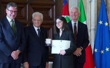 Rahela, nxënësja ekselente shqiptare vlerësohet nga presidenti italian me medalje