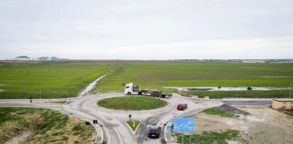 FOTOT/ Rruga Porto Romano-Durrës drejt përfundimit