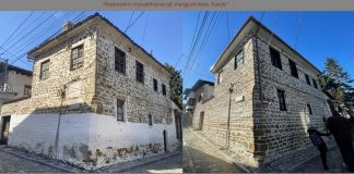 FOTOT/ Banesa e Vangjush Mios në Korçë merr tjetër pamje