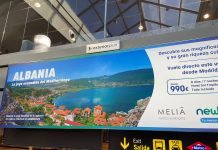 Aeroporti i Madridit reklamon Shqipërinë si destinacion turistik