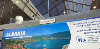 Aeroporti i Madridit reklamon Shqipërinë si destinacion turistik